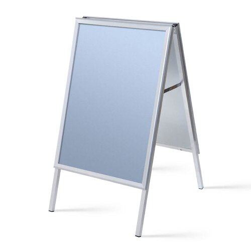 Aufsteller / Kundenstopper A1 Alu silber