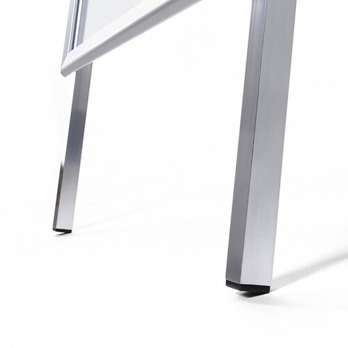 Aufsteller / Kundenstopper Budget Alu silber