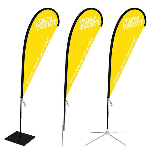Beachflag 350 cm inkl. Druck