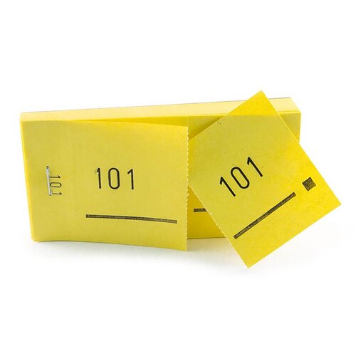 Garderobenmarken / Nummernblock 1-500