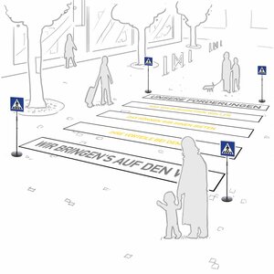 Aktion Thematischer Zebrastreifen