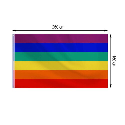 Regenbogen-Flagge 250 x 150 cm